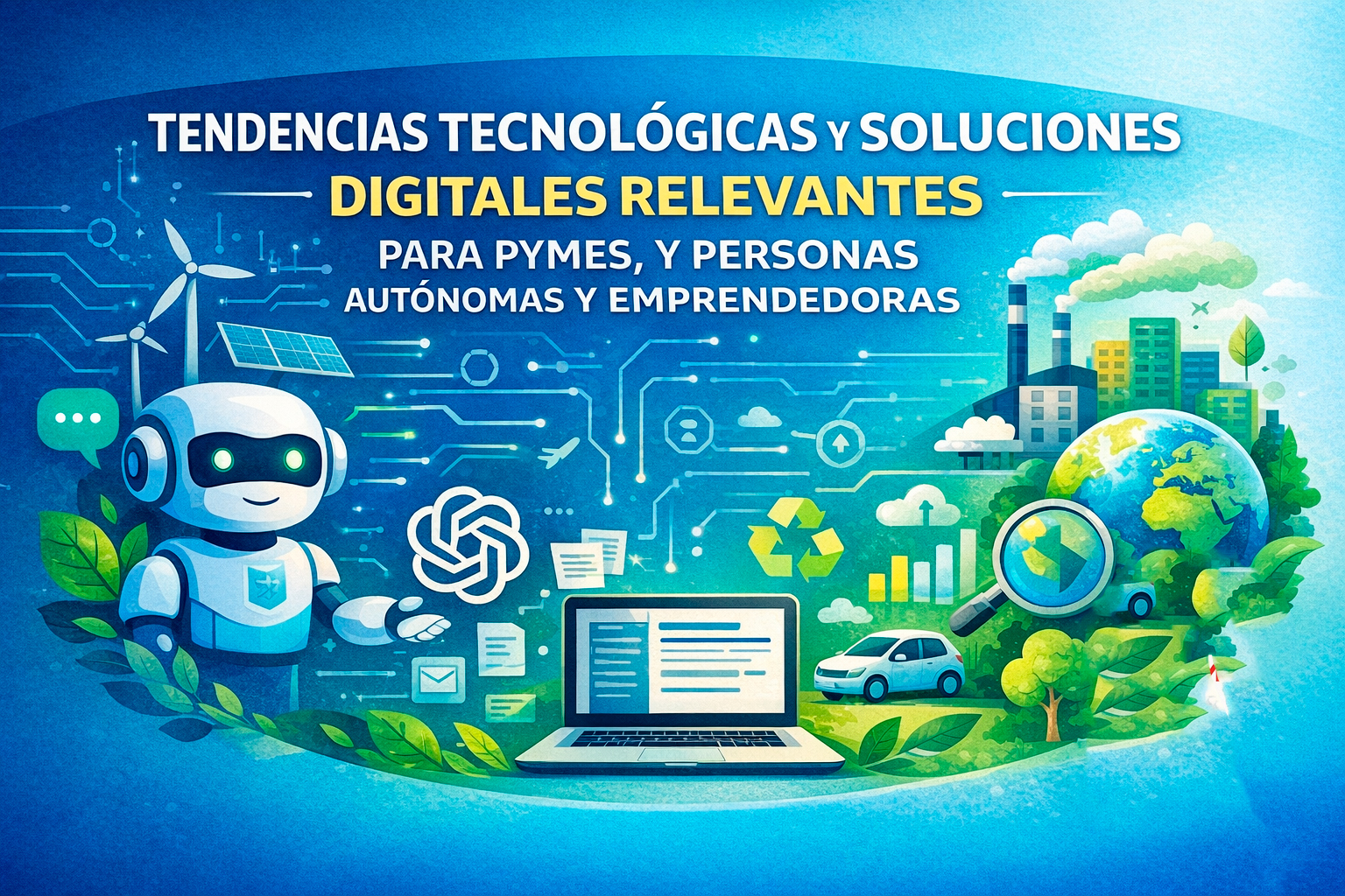 Tendencias tecnológicas y soluciones digitales para PYMES, personas autónomas y emprendedoras